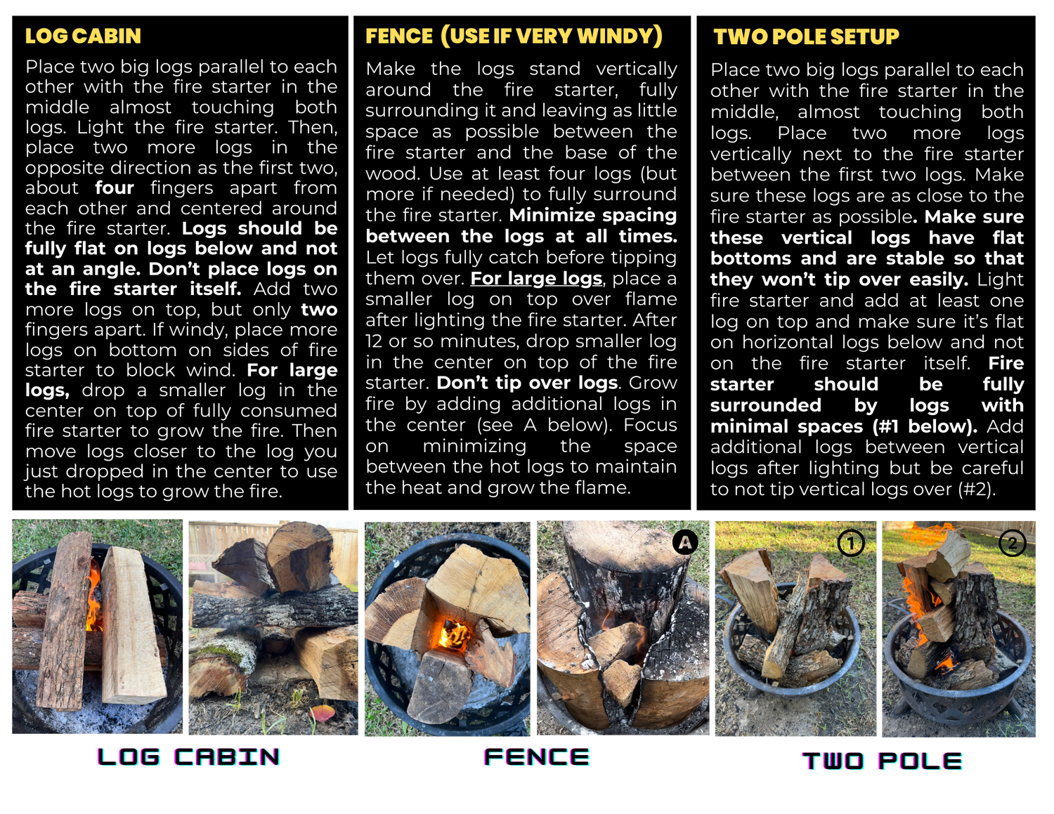 Fire Setups – Quick & Easy Cookout