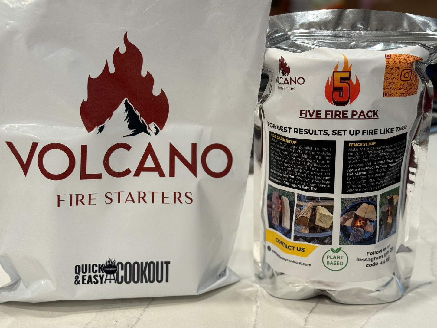 Volcano Fire Starters